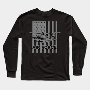 HELICOPTER AIRFORCE Long Sleeve T-Shirt